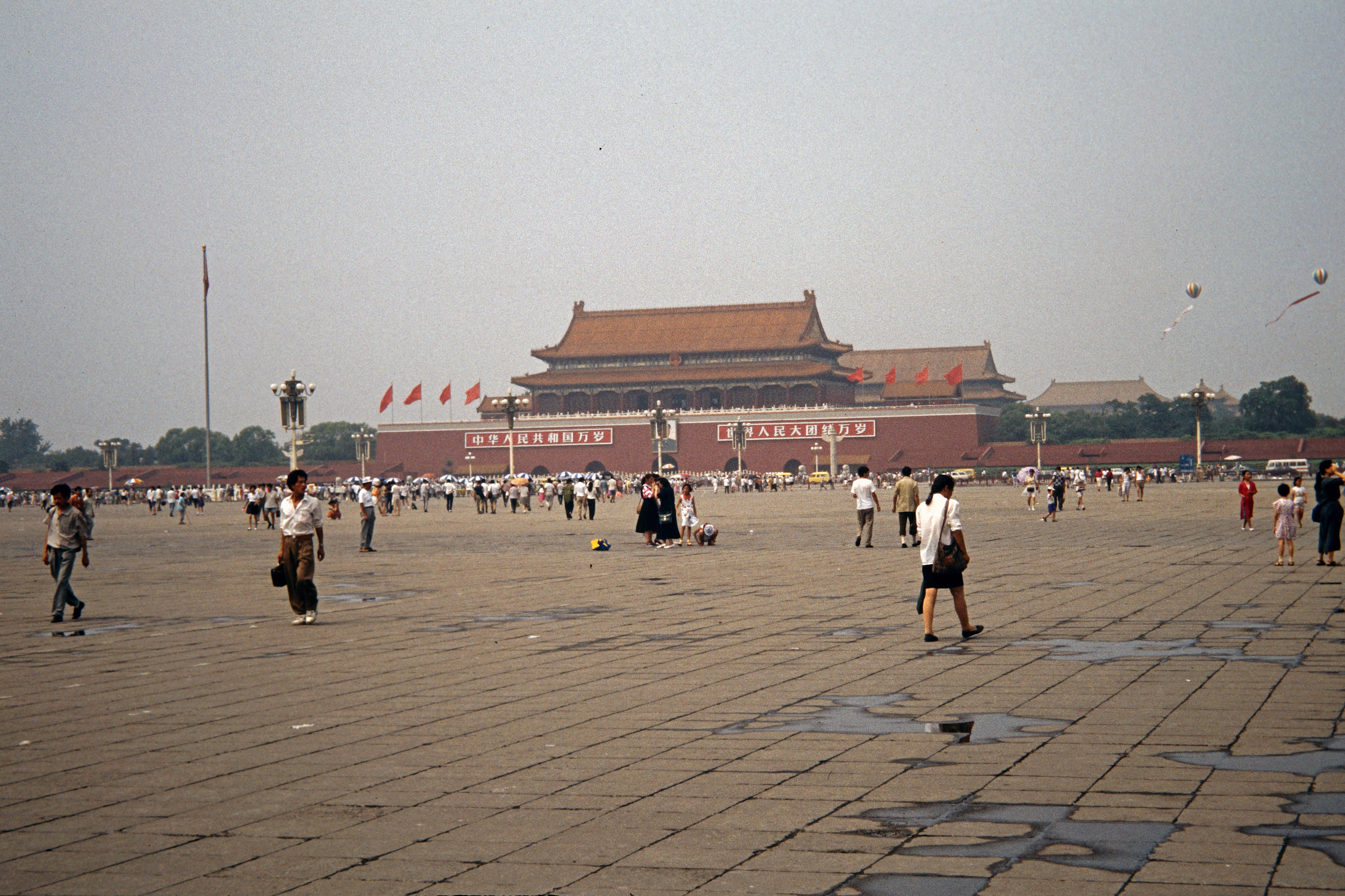 Auf dem Tiananmen–Platz