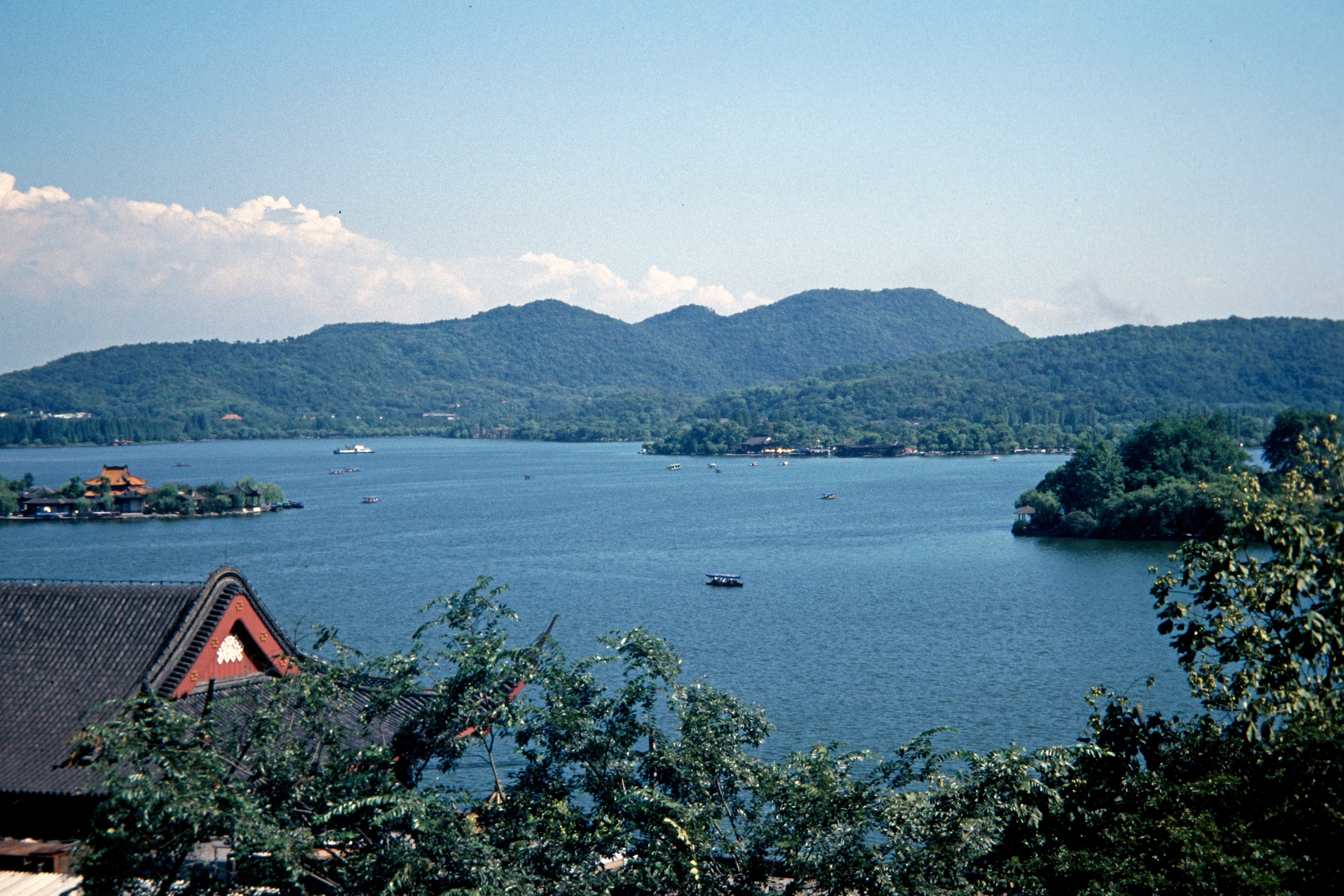 Am Westsee–Blick von der Gushan–Insel