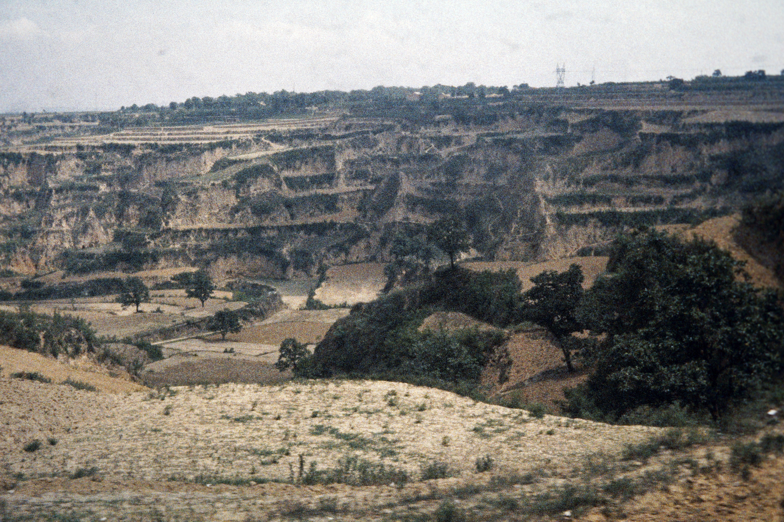 Lößlandschaft zwischen Xi´an und Luoyang