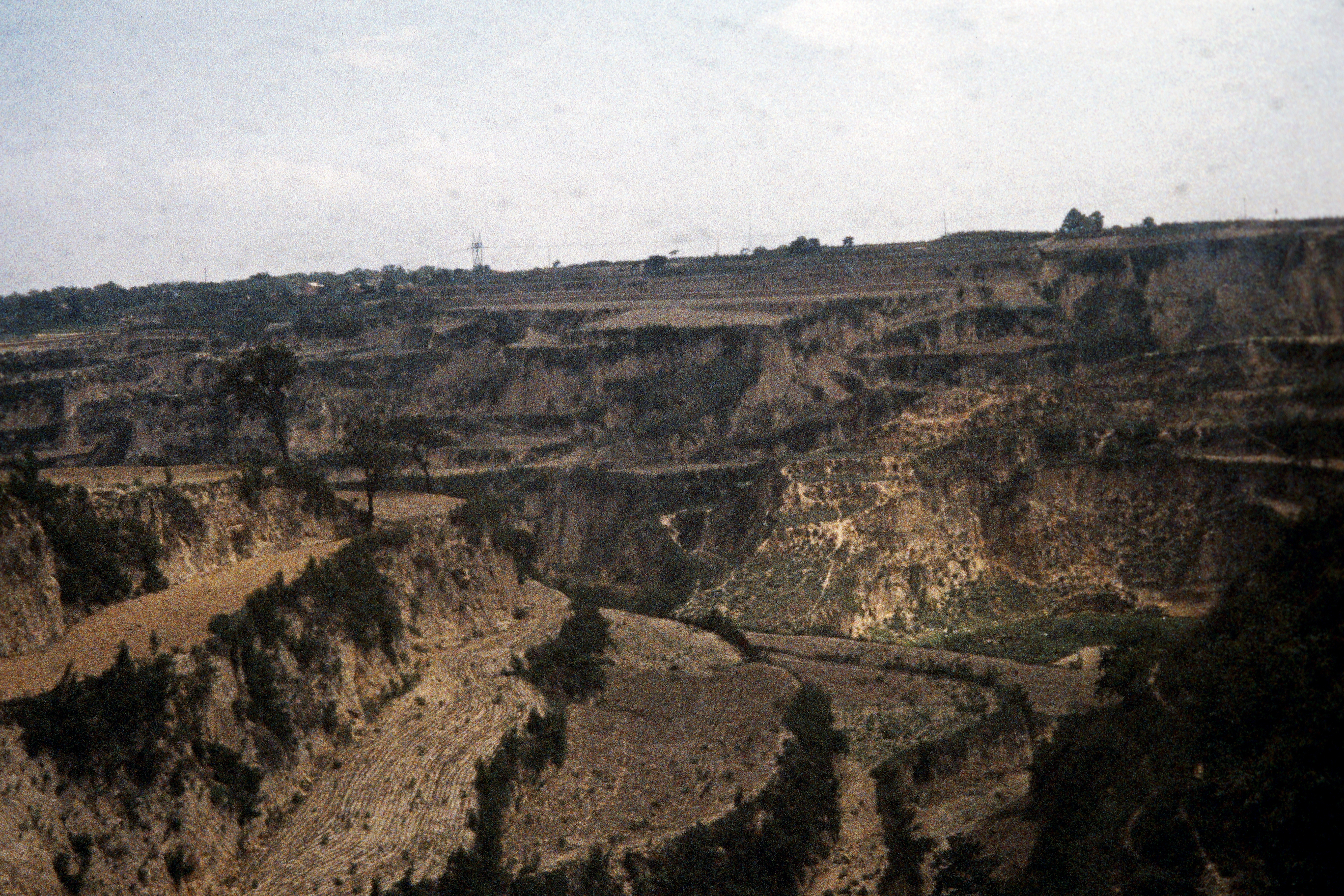 Lößlandschaft zwischen Xi´an und Luoyang